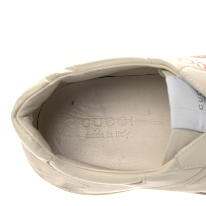 Gucci Calfskin Mens Gucci Disk Rhyton Sneaker 11 Ivory Red 7 of 9