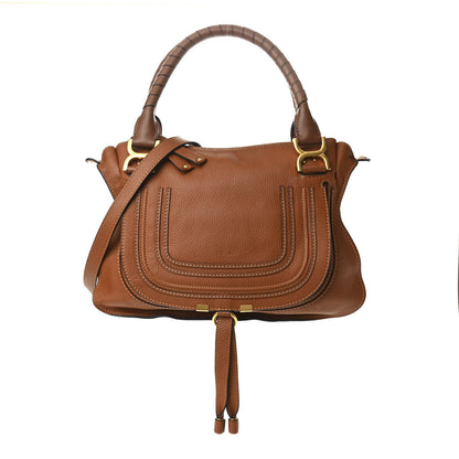 Chloe Calfskin Medium Marcie Satchel Tan 1 of 9