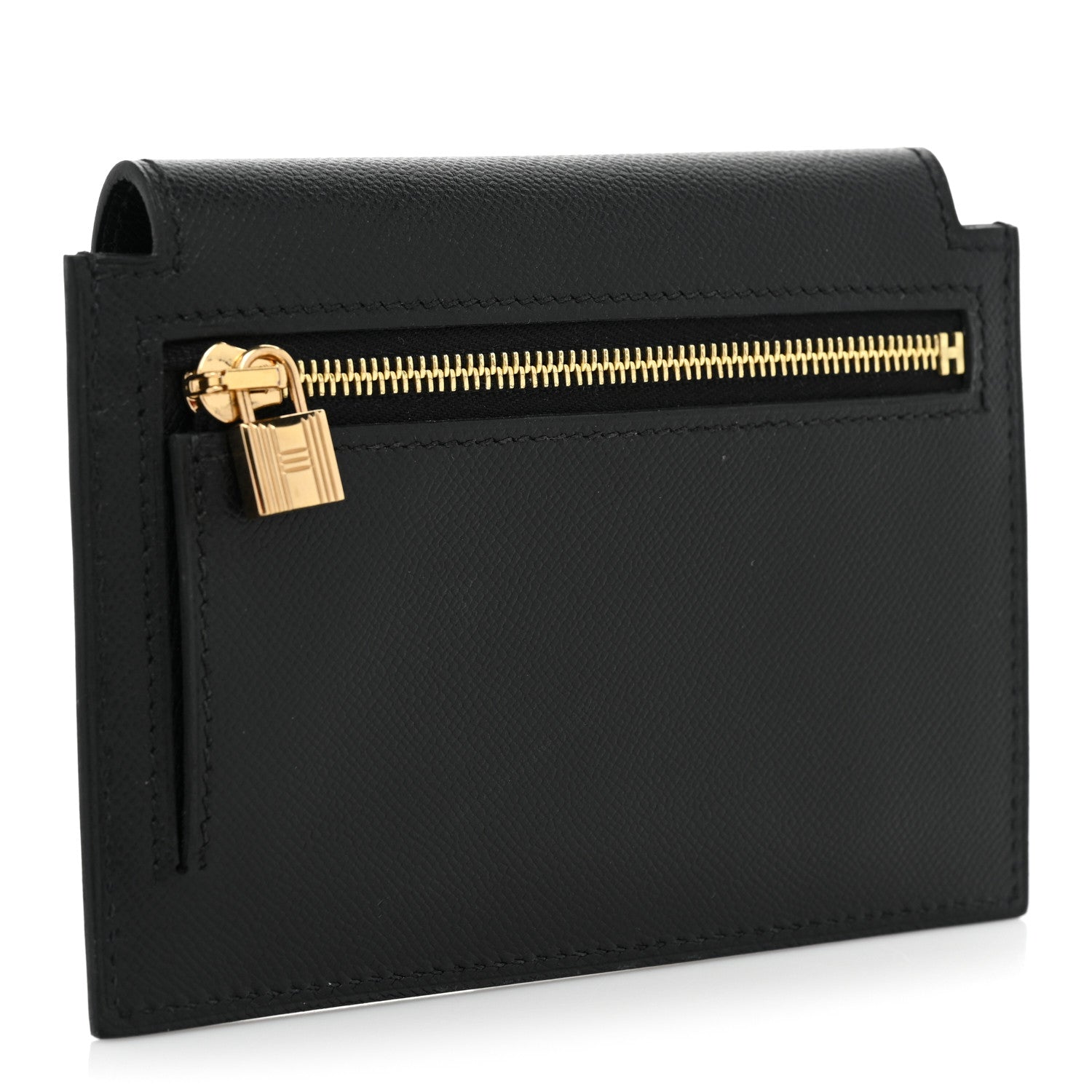 Hermes Epsom Kelly Pocket Compact Wallet Black 3 of 9