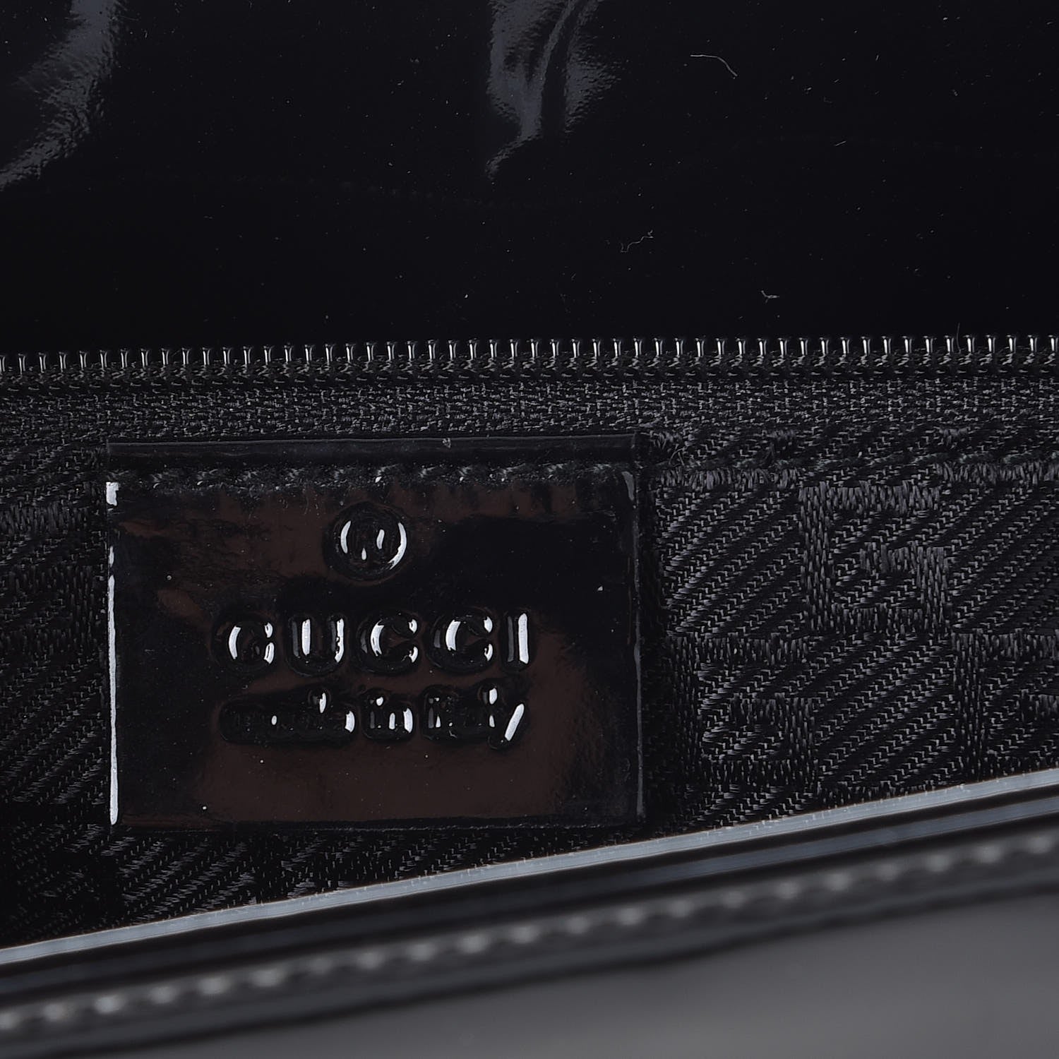 Gucci Patent G Tote White Black 6 of 9