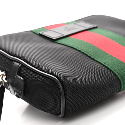 Gucci Canvas Web Slim Belt Bag Black 9 of 10