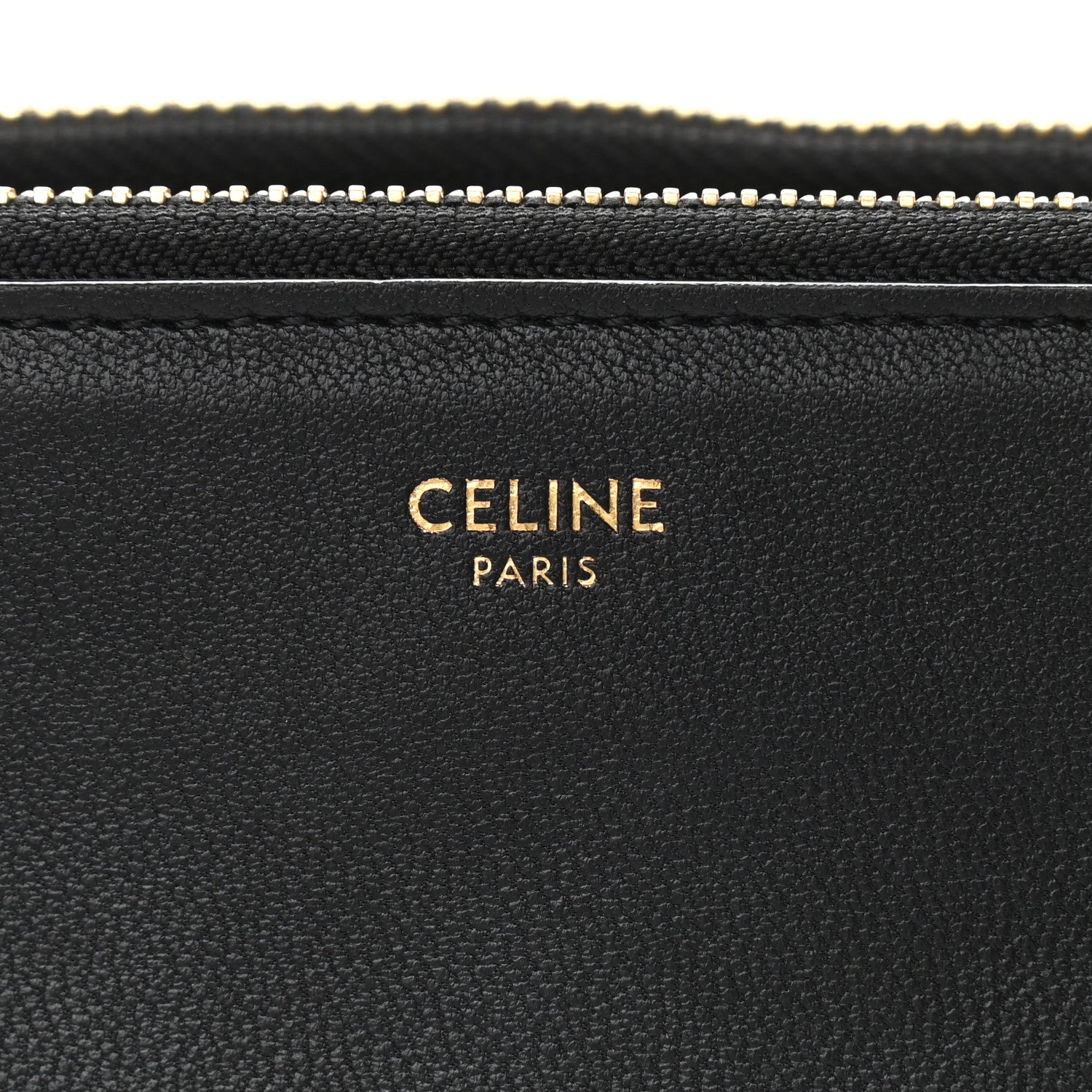 Celine Lambskin Large Trio Crossbody Bag Black 8 of 11