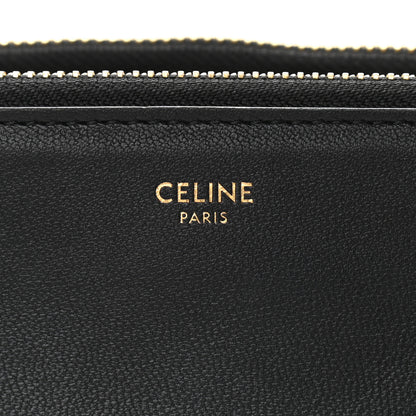Celine Lambskin Large Trio Crossbody Bag Black 8 of 11