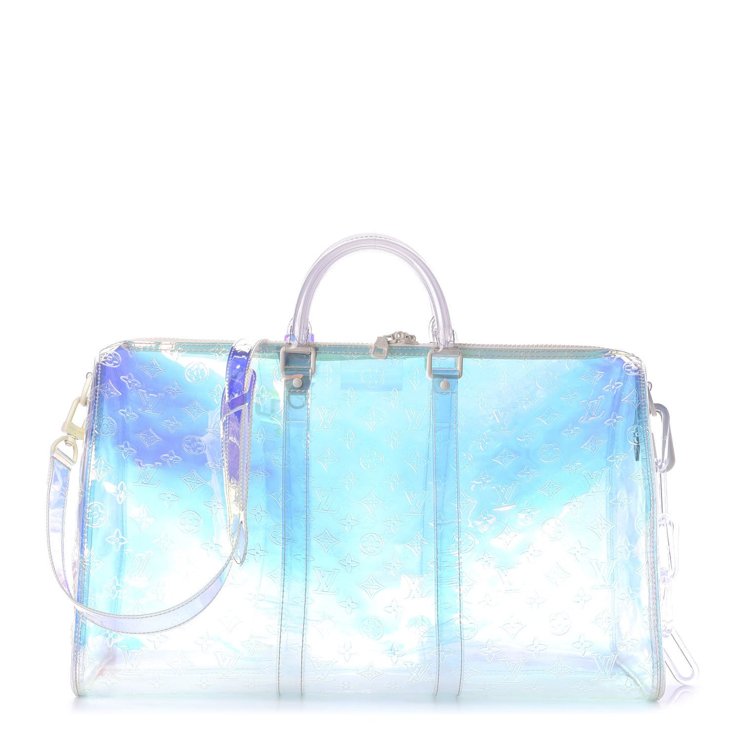 PVC Monogram Keepall Bandouliere 50 Iridescent Prism