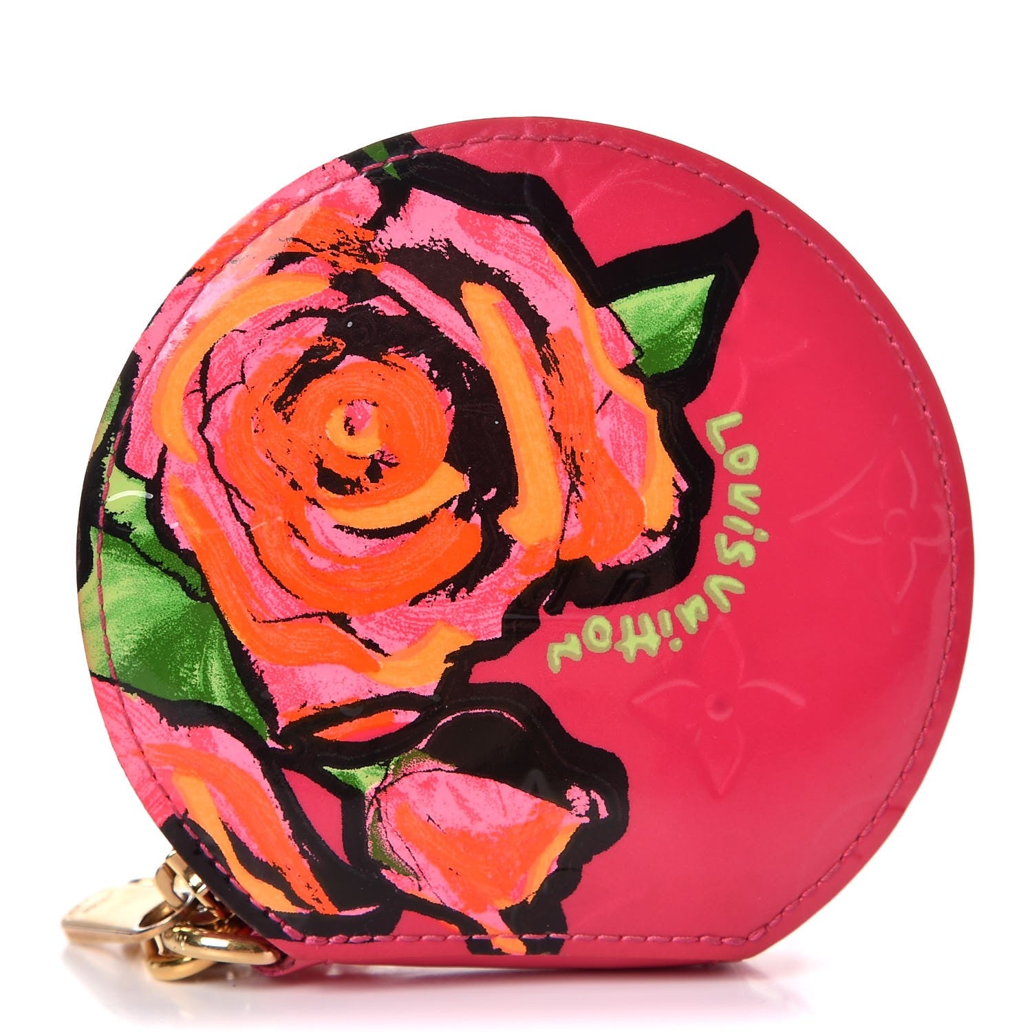 Louis Vuitton Vernis Roses Chapeau Coin Purse Rose Pop 1 of 8