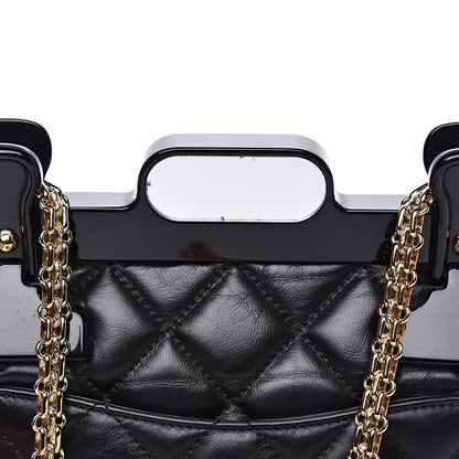 Chanel Aged Calfskin Quilted 2.55 Reissue Mini Hanger Flap Black 11 of 13
