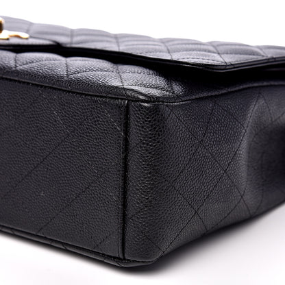 Chanel Caviar Quilted Maxi Double Flap Black 9 of 10