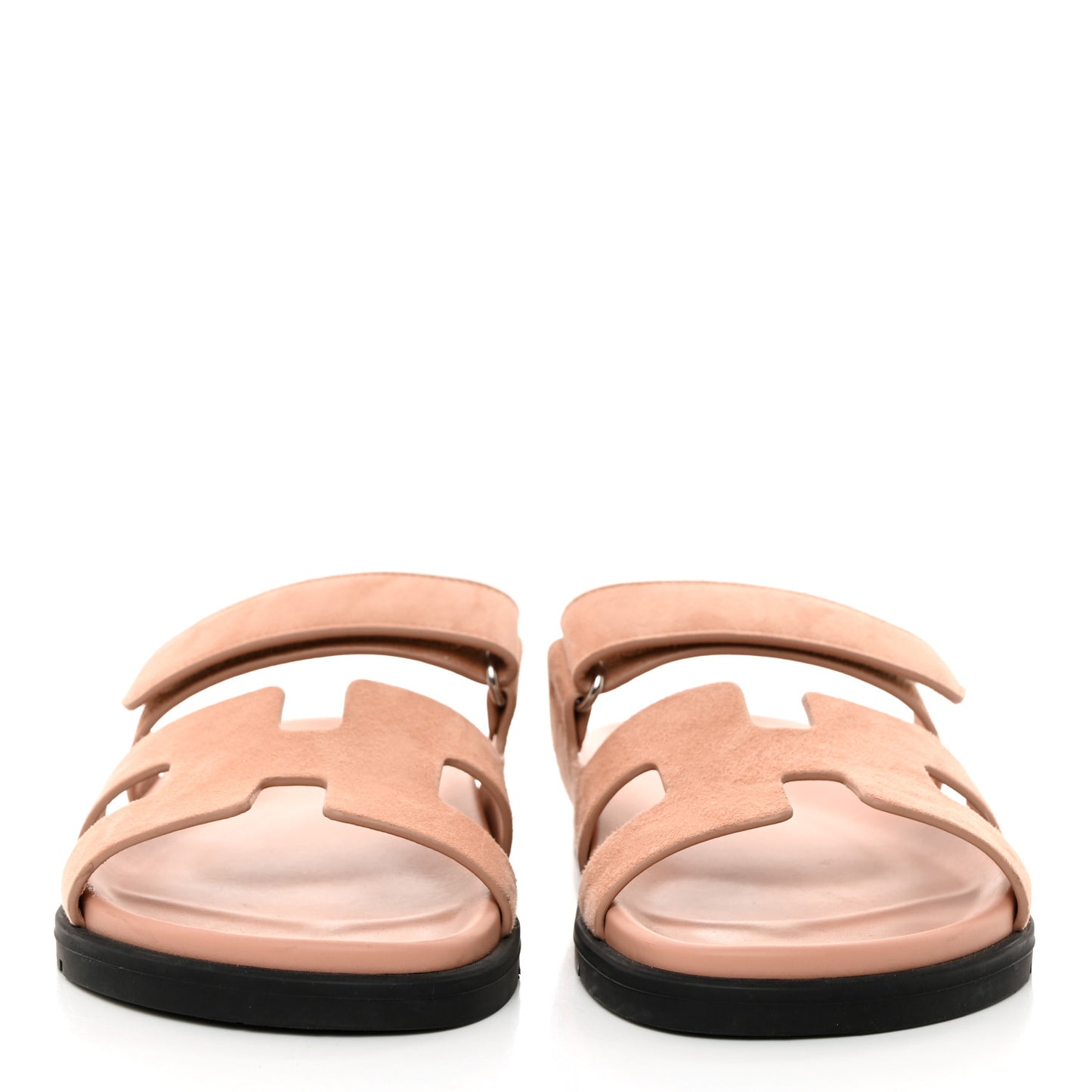 Suede Goatskin Womens Chypre Sandals 39.5 Nude