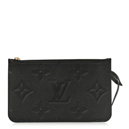 Louis Vuitton Empreinte Monogram Giant Neverfull MM Pochette Black 1 of 7