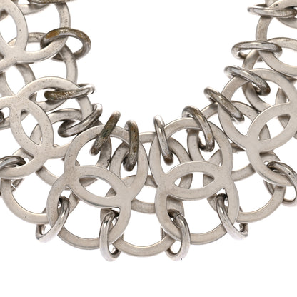 Chanel CC In The Air Choker Necklace Silver 4 of 6