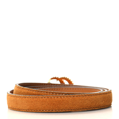 Gucci Suede Torchon Double G 15mm Belt 85 34 Vintage Sun Oil 2 of 7