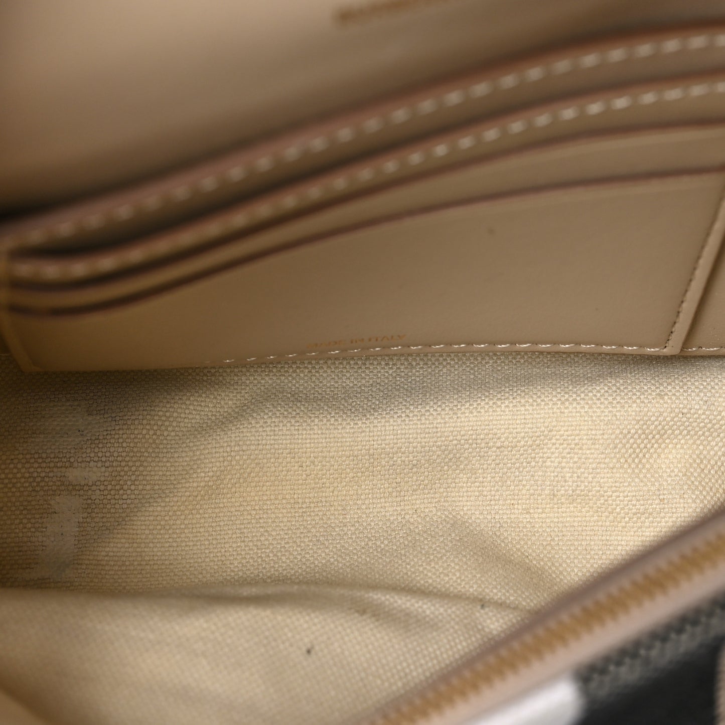 Canvas Check Hackberry Crossbody Bag Soft Fawn