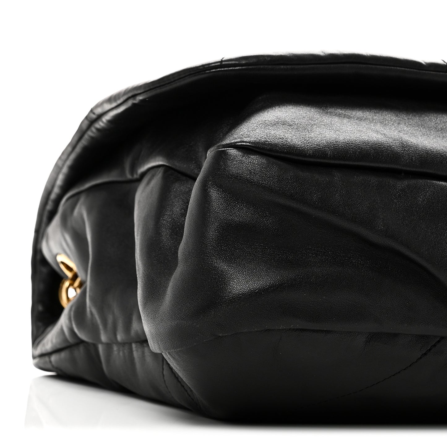Lambskin Matelasse Monogram Large Jamie 4.3 Black