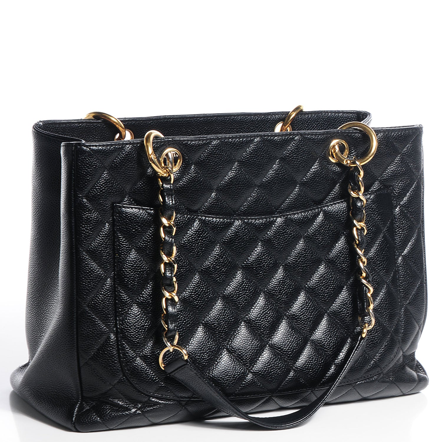Chanel Caviar Grand Shopping Tote GST Black 3 of 7
