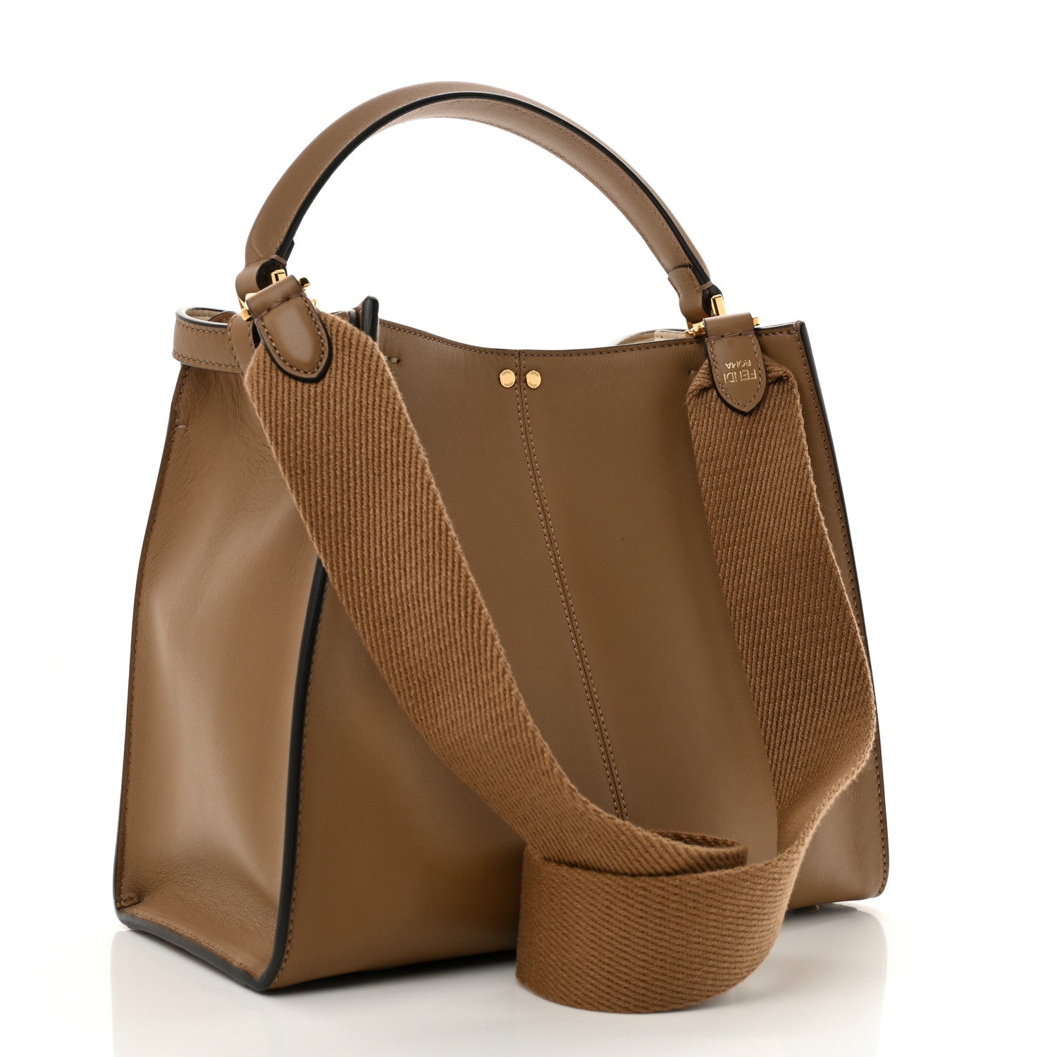 Fendi Vitello Seta Century Medium Peekaboo Mandorlo 3 of 11