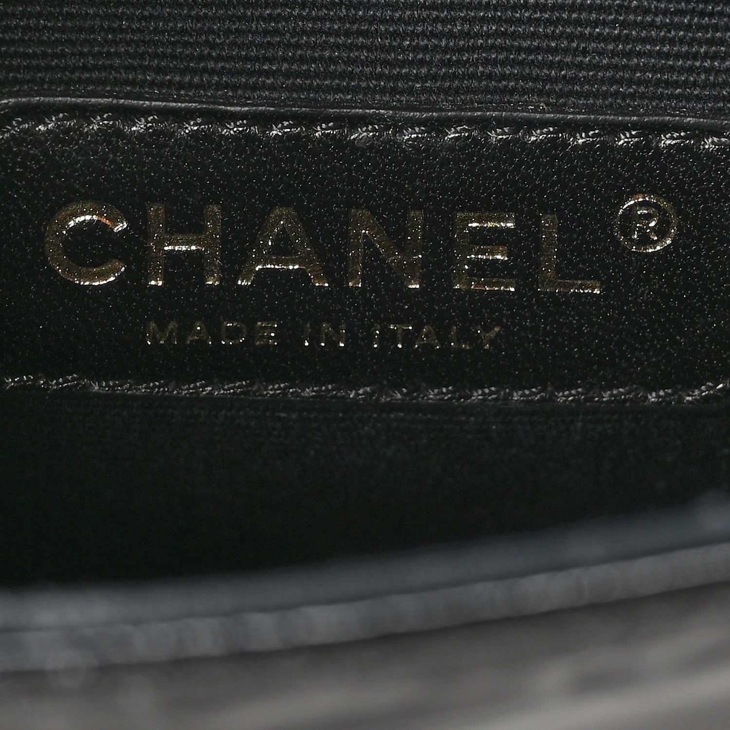 Chanel Glazed Crumpled Calfskin Quilted Mini Rita Top Handle Flap Black 6 of 11