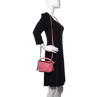 Loewe Calfskin Mini Puzzle Bag Wild Rose 2 of 11