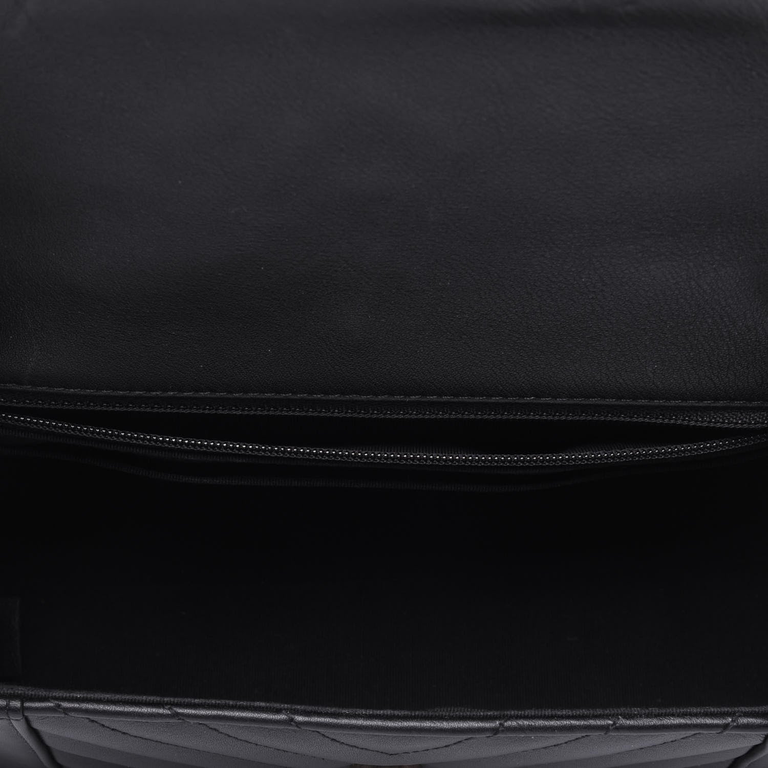 Chanel Calfskin Quilted Small Daily Chevron Flap Black 5 of 15