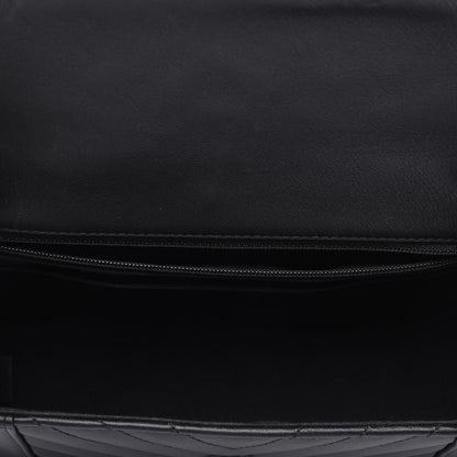 Chanel Calfskin Quilted Small Daily Chevron Flap Black 5 of 15