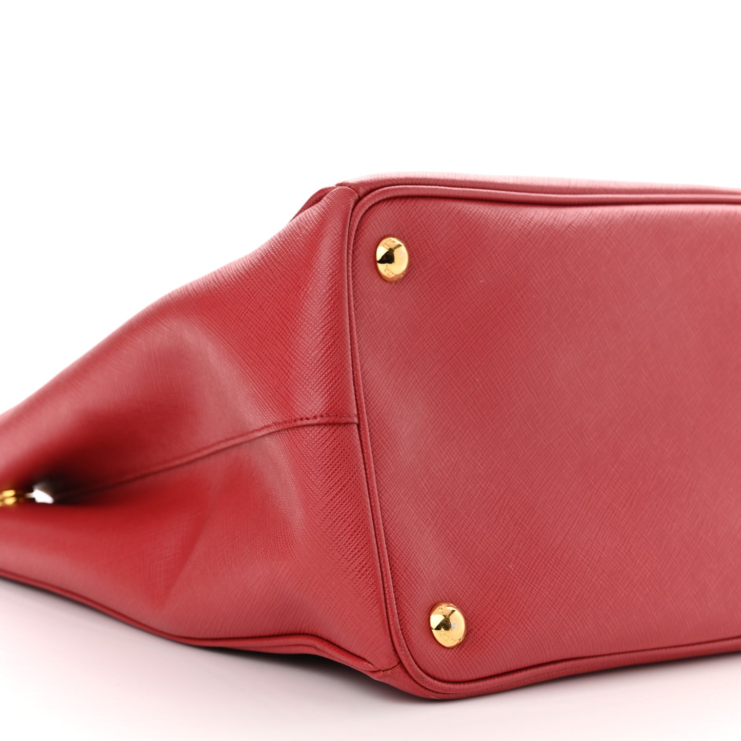 Saffiano Lux Large Galleria Double Zip Tote Fuoco