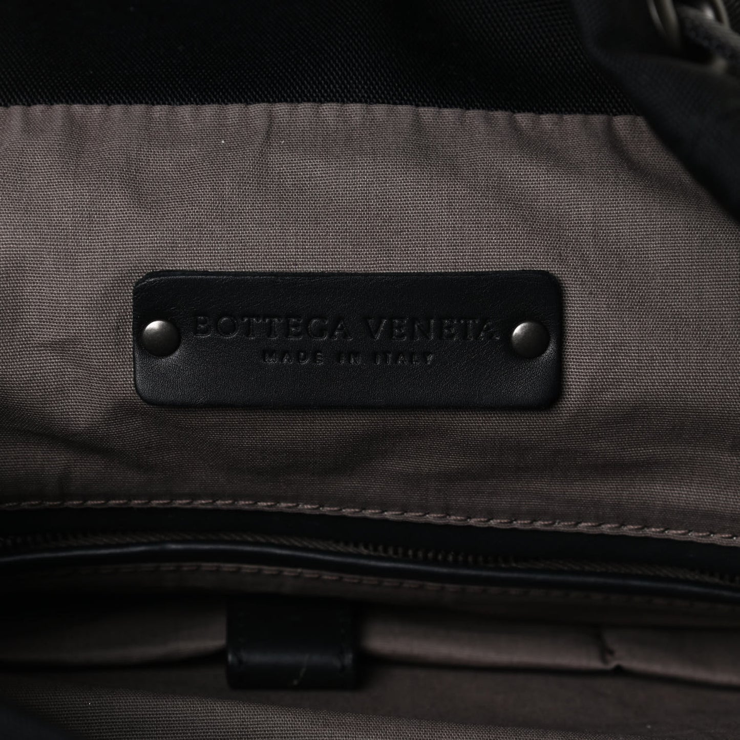Canvas Calfskin Intrecciato Sassolungo Backpack