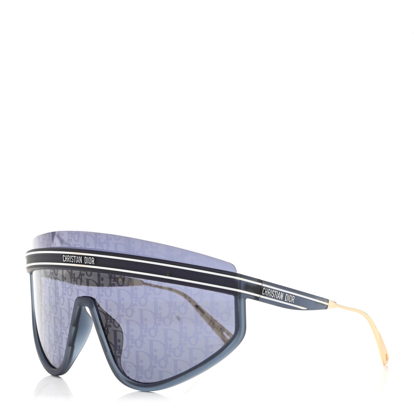 Oblique Mask DiorClub M2U Sunglasses Translucent Blue