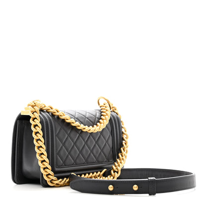 Chanel Calfskin Quilted Small Boy Flap Dark Grey 3 of 10