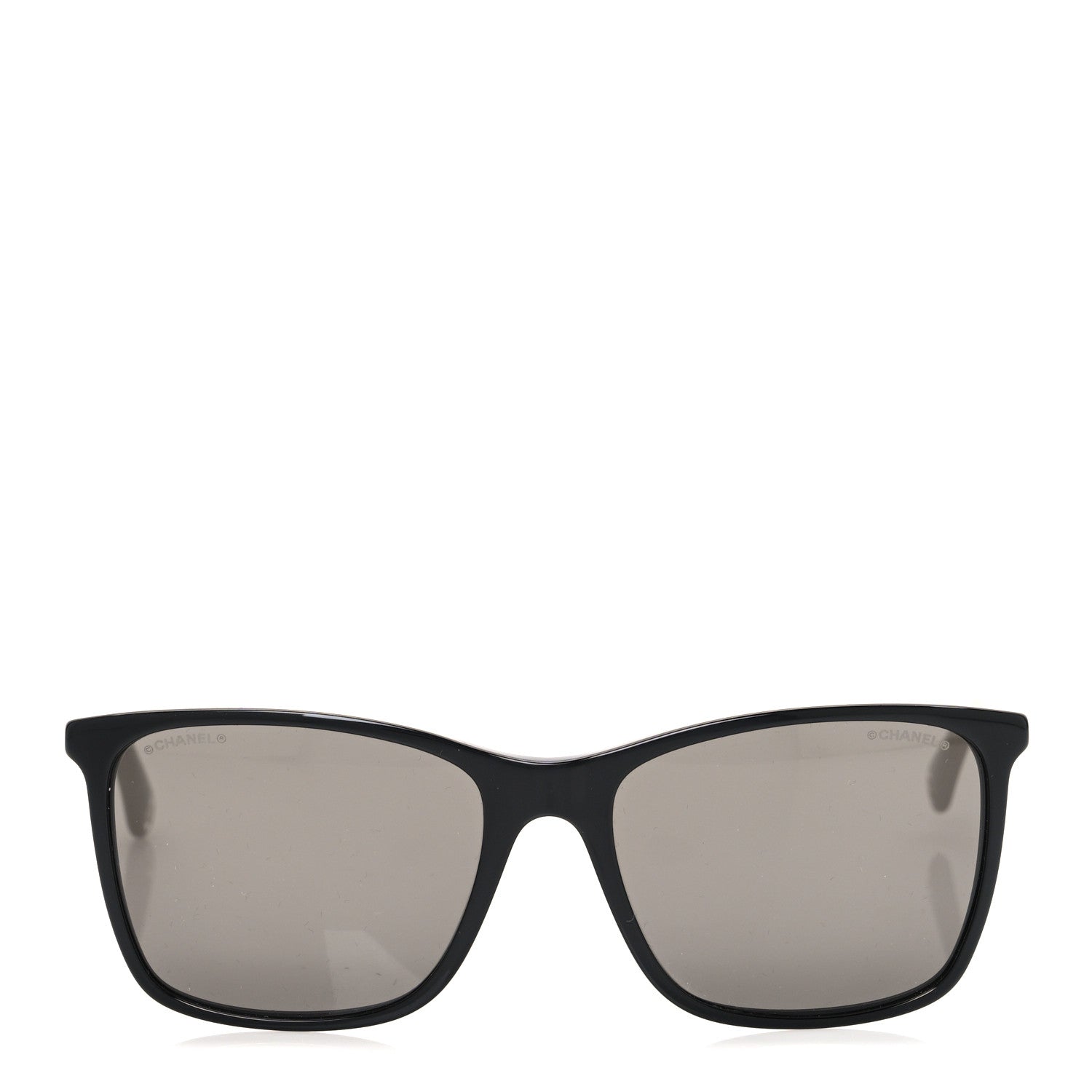 Chanel Acetate Polarized Square Sunglasses 5447-A Black Beige 2 of 8