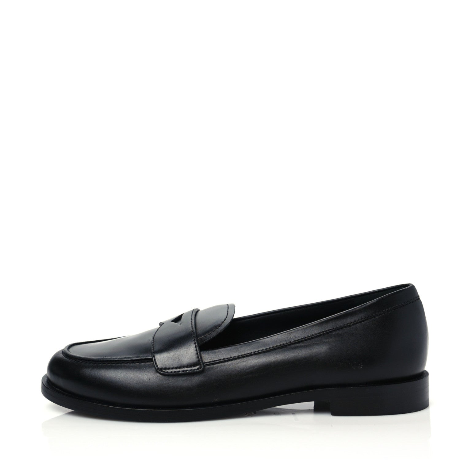 Prada Calfskin Loafers 38 Black 1 of 8