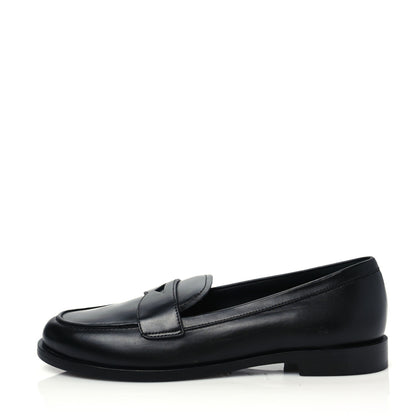 Prada Calfskin Loafers 38 Black 1 of 8