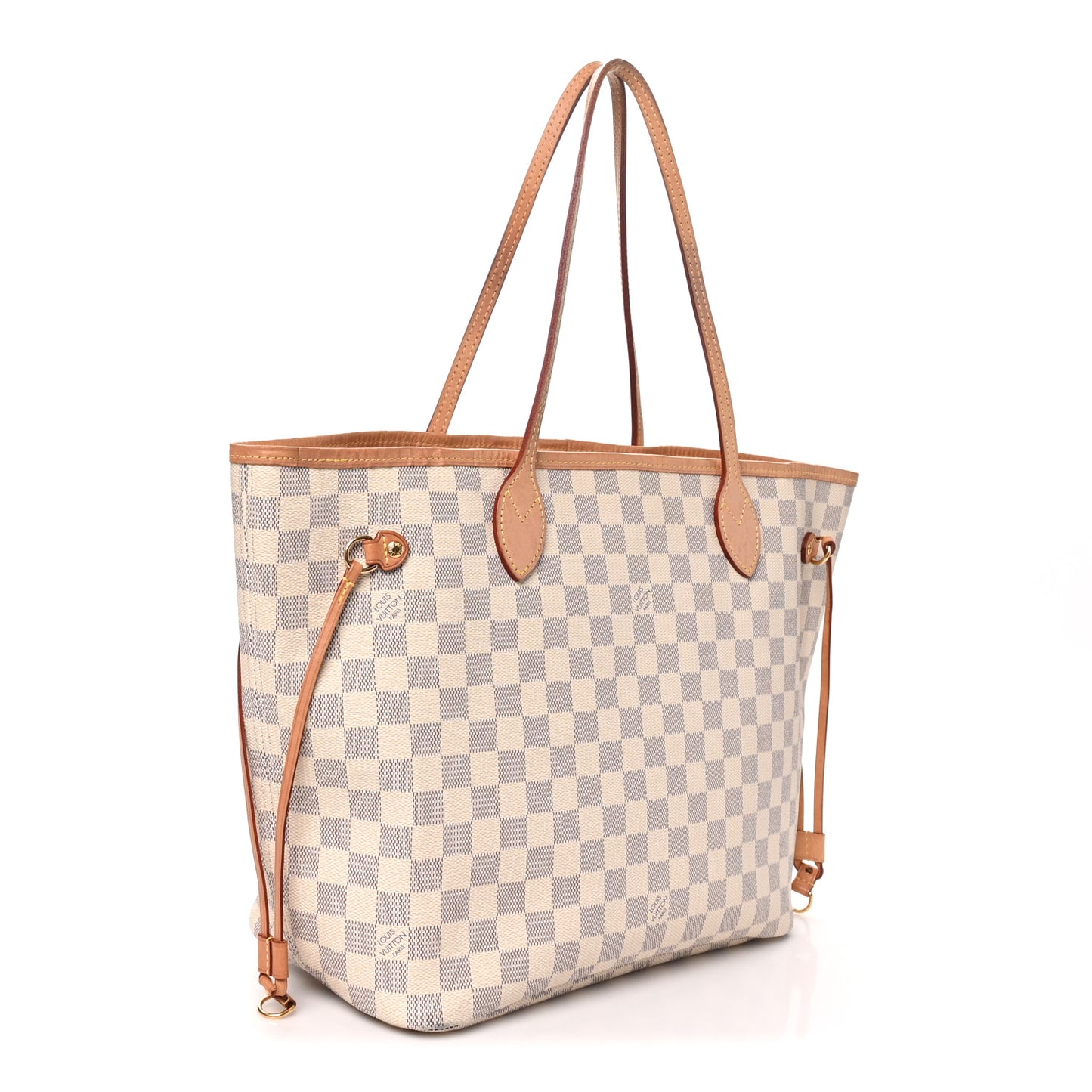Damier Azur Neo Neverfull MM Rose Ballerine