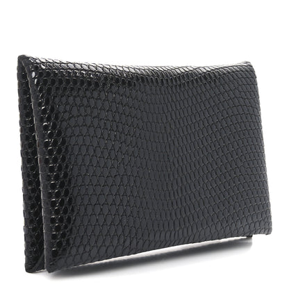 Hermes Lizard Calvi Card Case Black 3 of 7