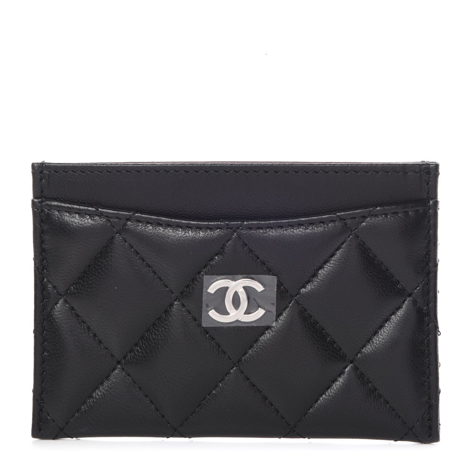 Chanel Lambskin Quilted Card Holder Black 1 of 10