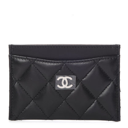 Chanel Lambskin Quilted Card Holder Black 1 of 10