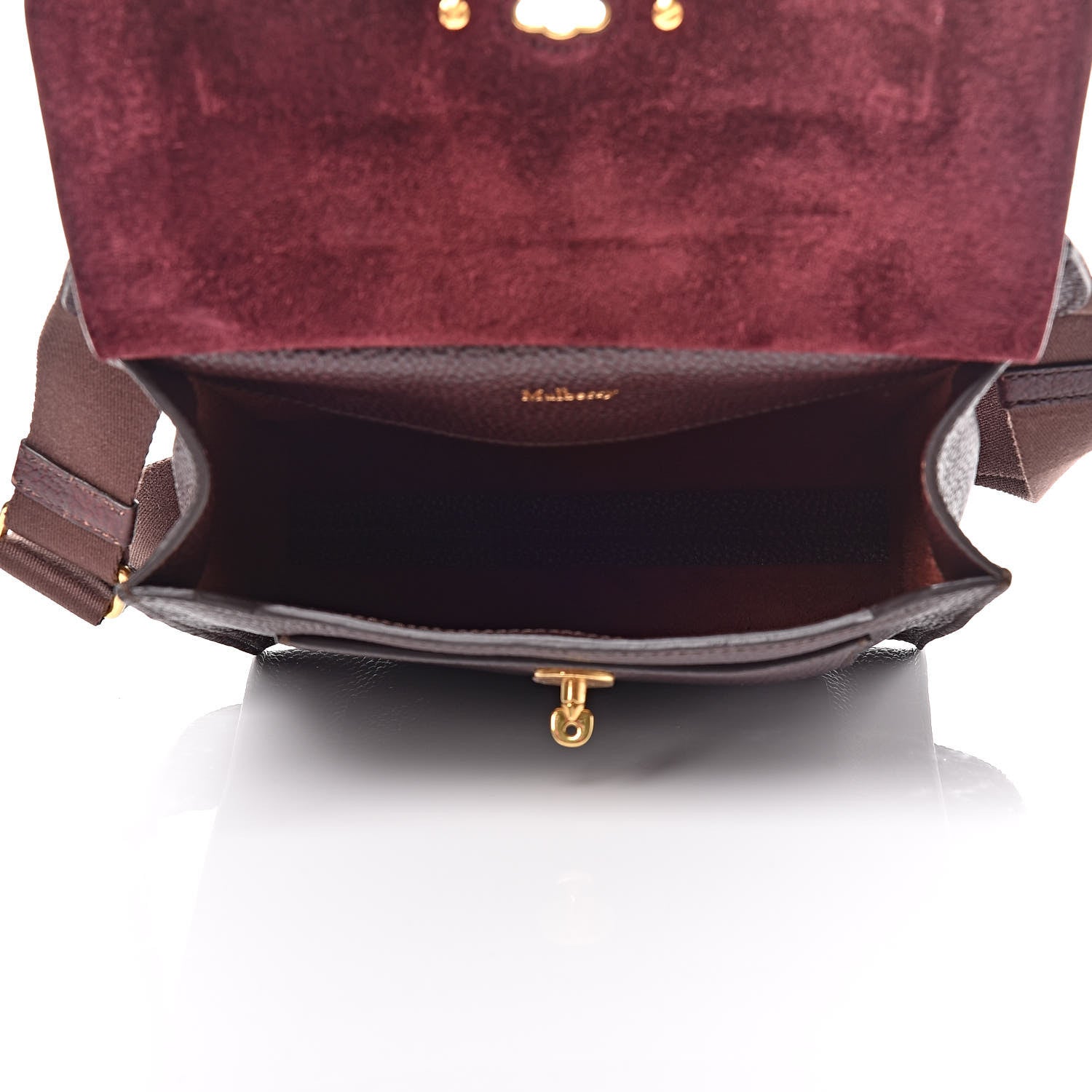 Mulberry Natural Grain Calfskin New Antony Messenger Crossbody Oxblood 6 of 10