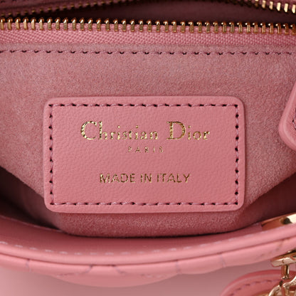 Christian Dior Lambskin Cannage Mini Lady Dior Light Pink 6 of 11