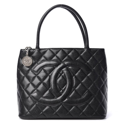 Chanel Caviar Quilted Medallion Tote Black 1 of 13