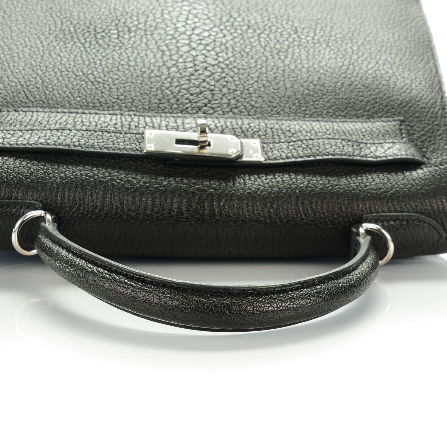 Hermes Chevre de Coromandel Kelly Sellier 28 Black 11 of 24
