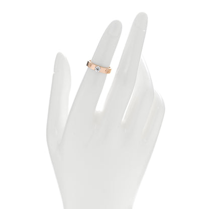 Cartier 18K Pink Gold Diamond .25ct LOVE Solitaire Engagement Ring 47 4 2 of 5