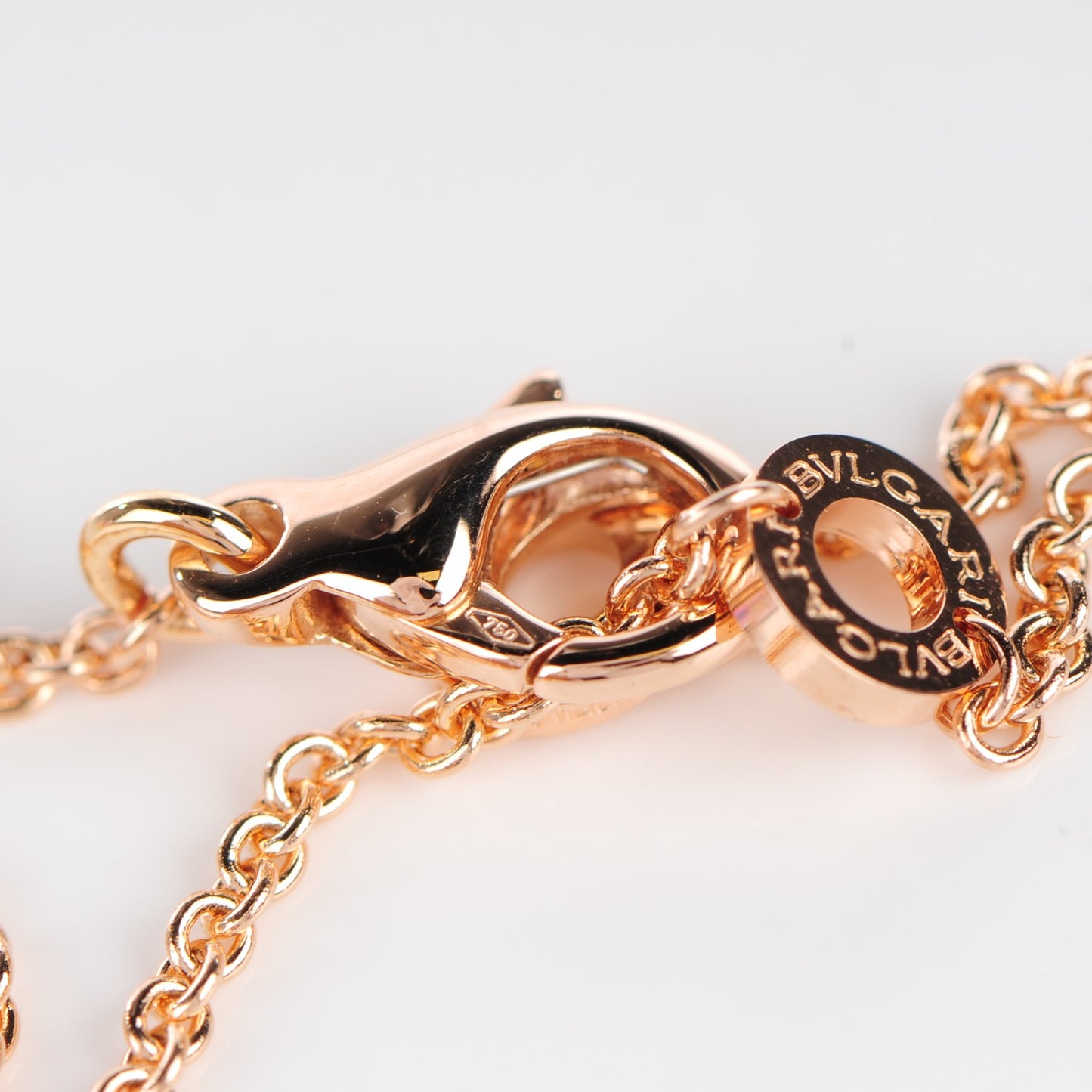 18K Rose White Yellow Gold B.Zero1 Pendant Necklace