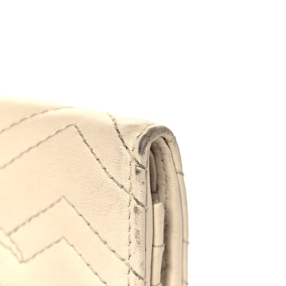 Gucci Calfskin Matelasse GG Marmont Card Case White 10 of 11