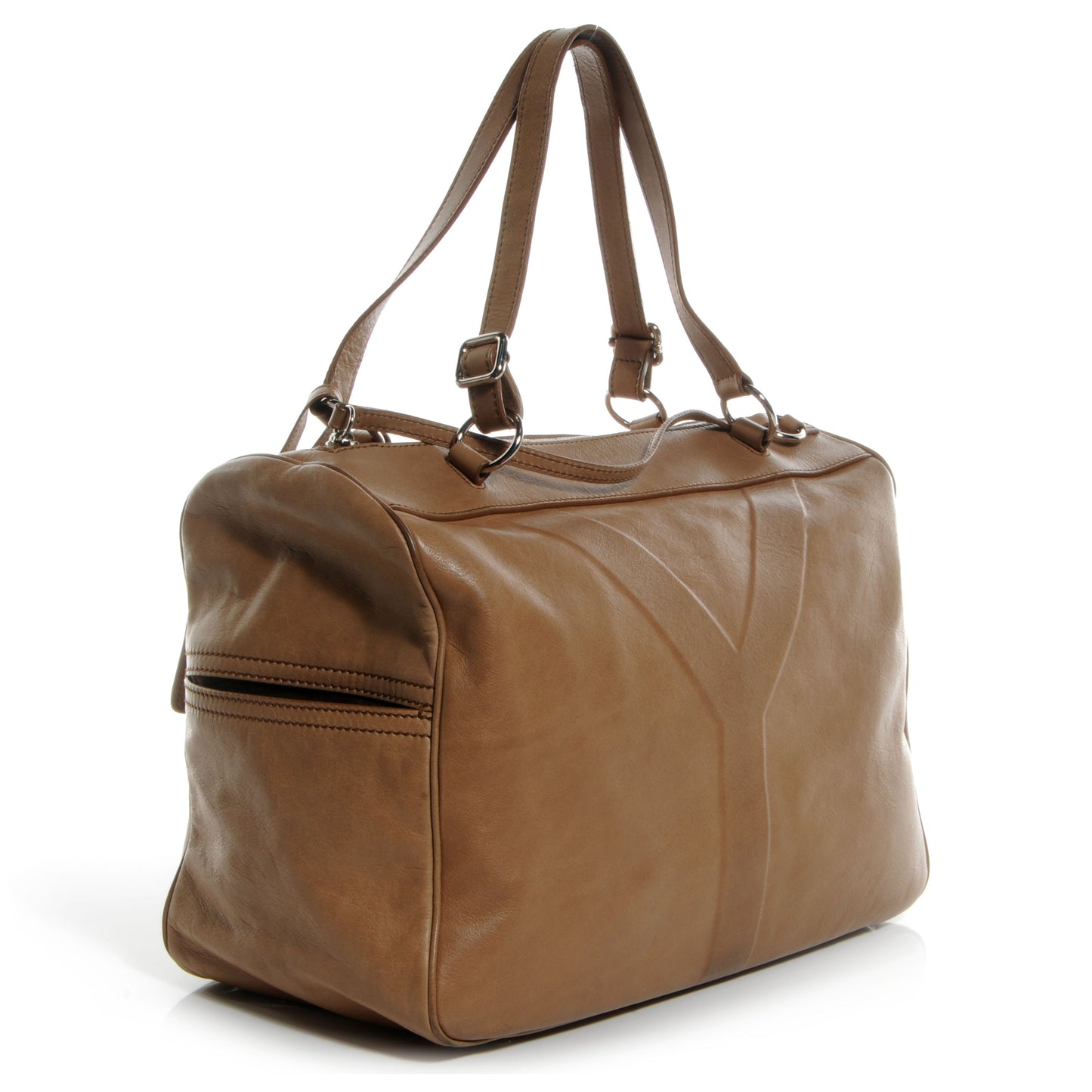 Calfskin Y Bowler Camel