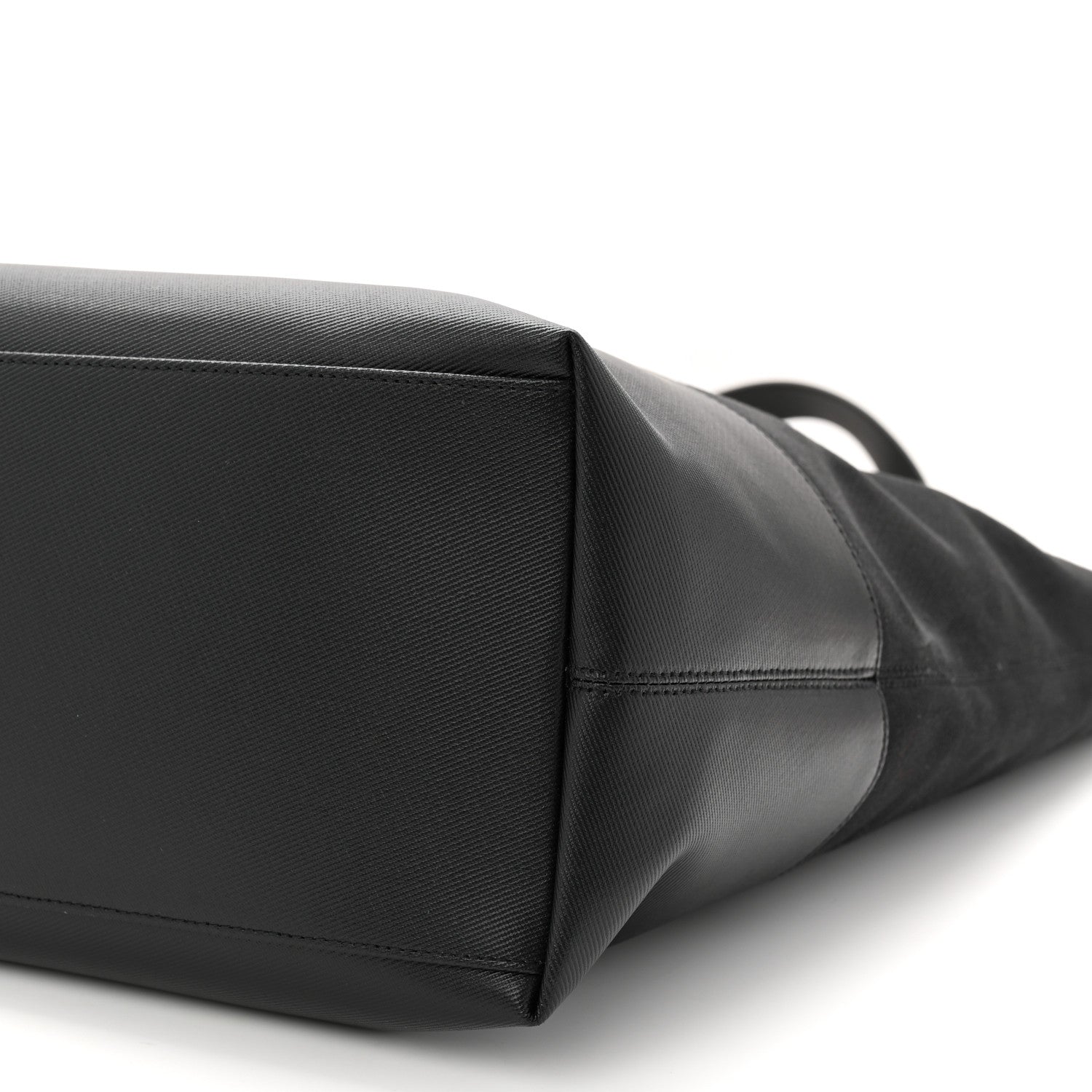 Alexander McQueen Canvas Calfskin T-Bar Shopping Bag Black 9 of 9