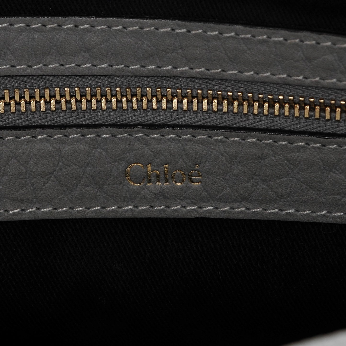 Grained Calfskin Sally Flap Bag Grey