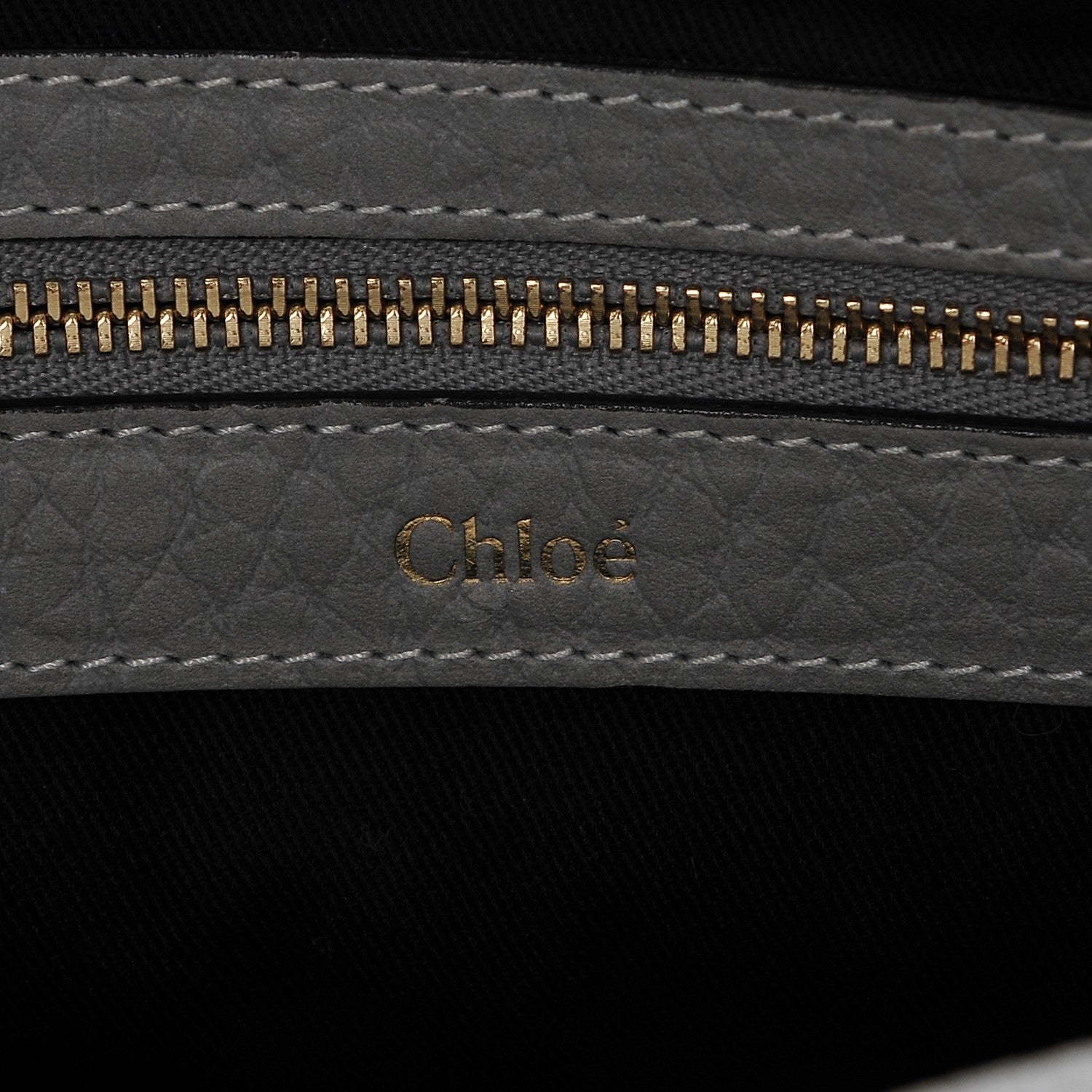 Chloe Grained Calfskin Sally Flap Bag Grey 6 of 8