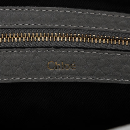 Chloe Grained Calfskin Sally Flap Bag Grey 6 of 8