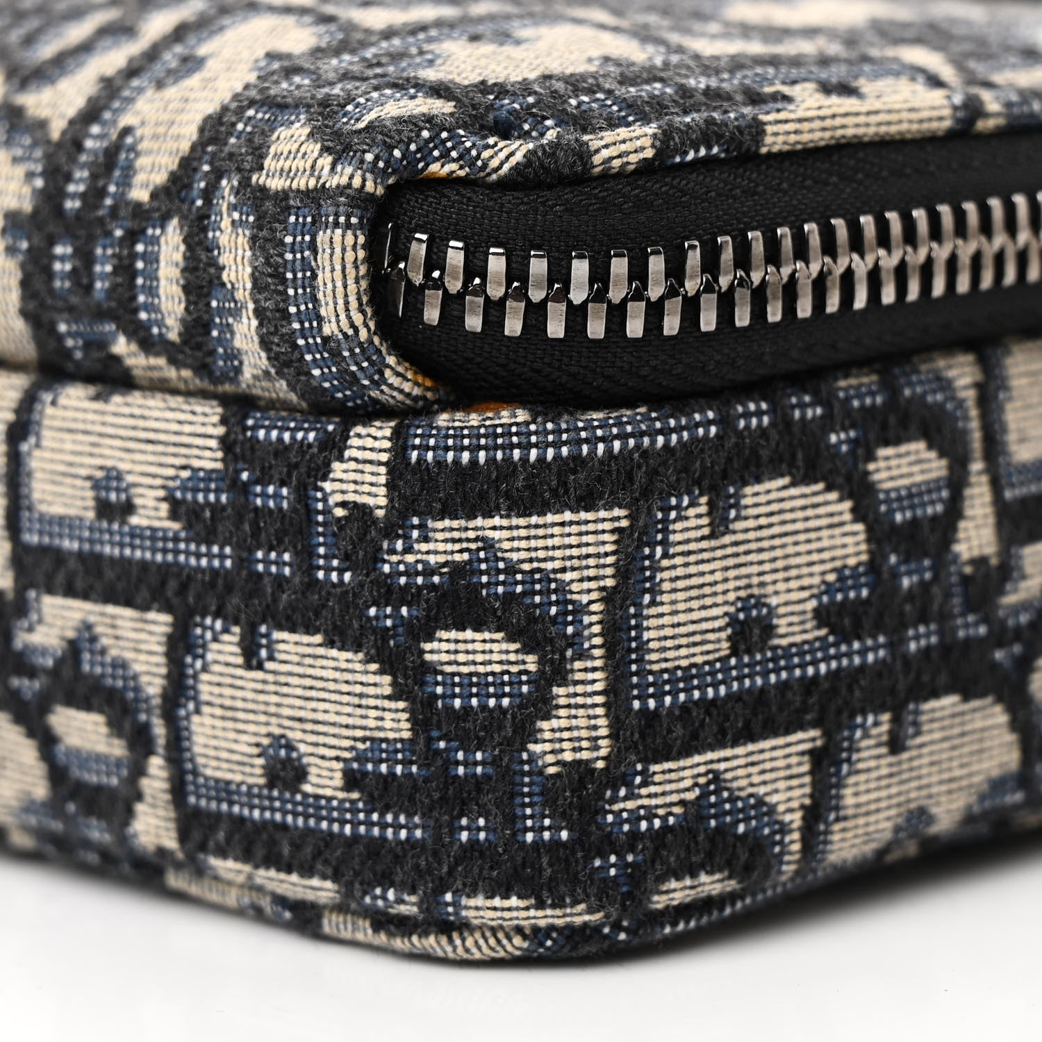 Christian Dior Oblique Pouch Navy Blue 12 of 13
