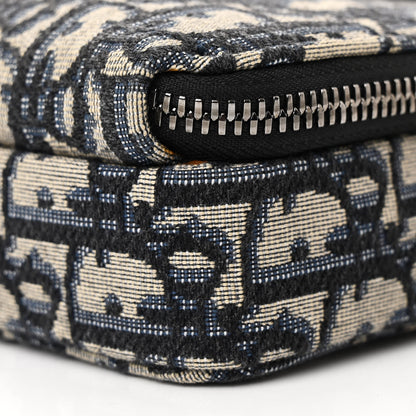 Christian Dior Oblique Pouch Navy Blue 12 of 13