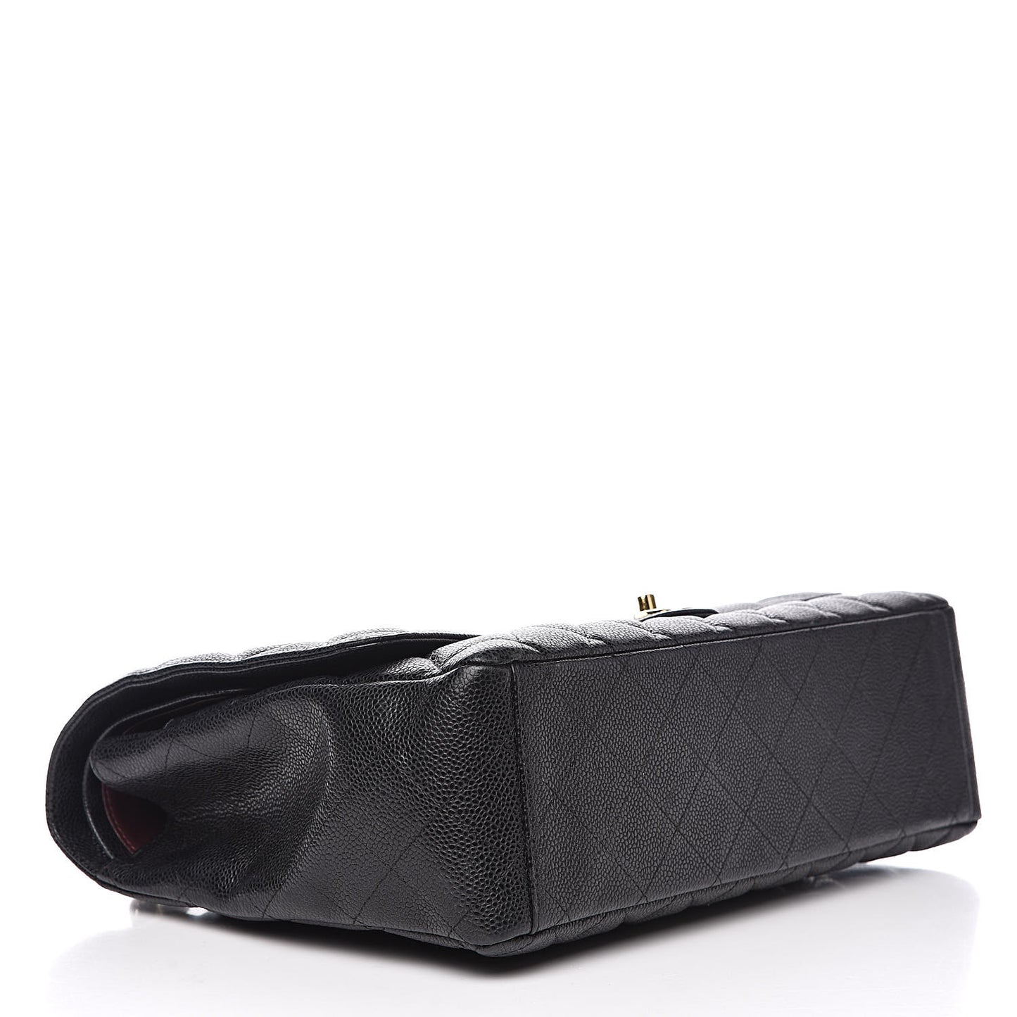 Caviar Quilted Maxi Double Flap Black