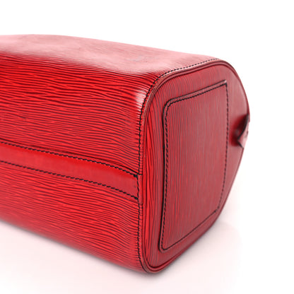 Louis Vuitton Epi Speedy 25 Castillan Red 8 of 10